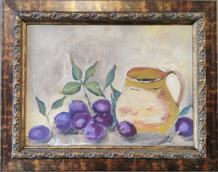 Natura statica cu prune